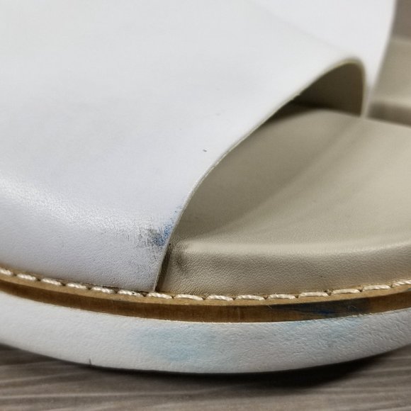 Cole Haan Zerogrand Wedge Slide Sandal, White PU Leather, Womens Size 7 B - Picture 10 of 11